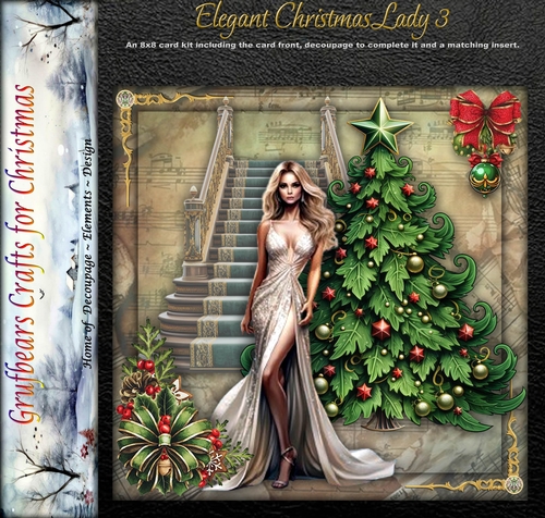 Elegant Christmas Lady 3