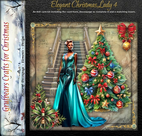 Elegant Christmas Lady 4