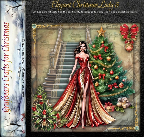 Elegant Christmas Lady 5