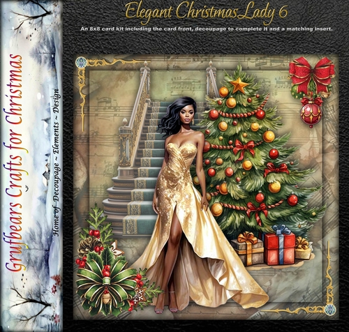 Elegant Christmas Lady 6