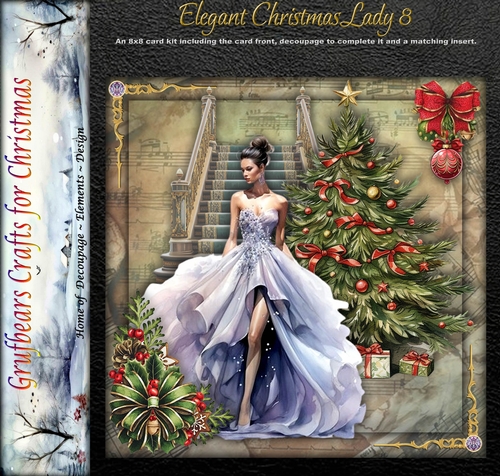 Elegant Christmas Lady 8