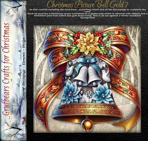 Christmas Picture Bell Gold 7