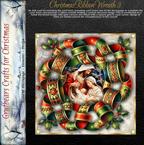 Christmas Ribbon Wreath 3