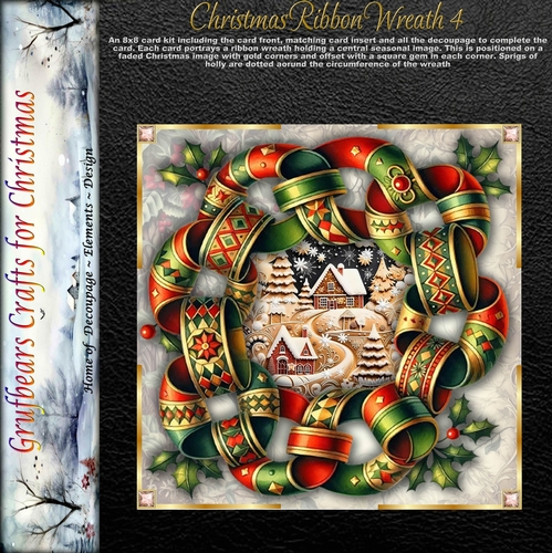 Christmas Ribbon Wreath 4
