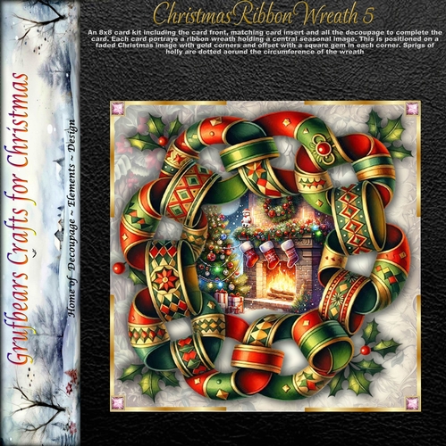 Christmas Ribbon Wreath 5