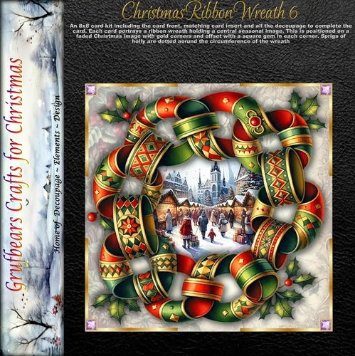Christmas Ribbon Wreath 6