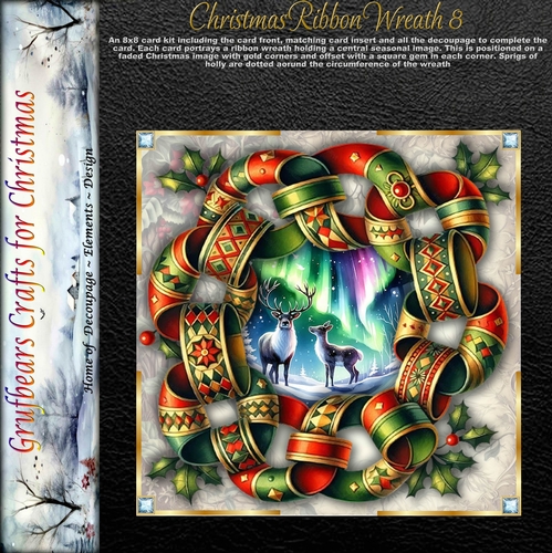 Christmas Ribbon Wreath 8