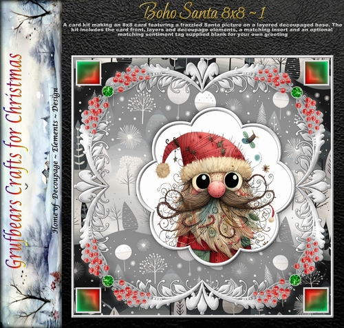 Boho Santa 8x8 - 1