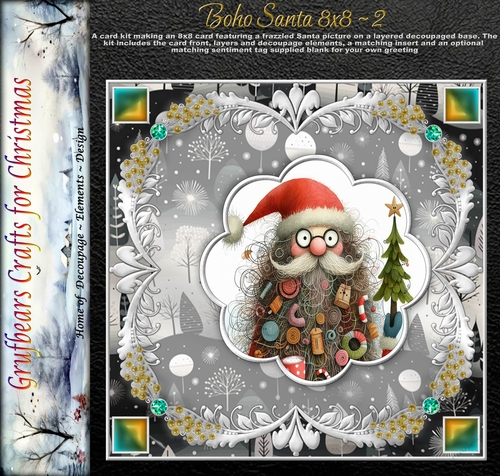 Boho Santa 8x8 - 2