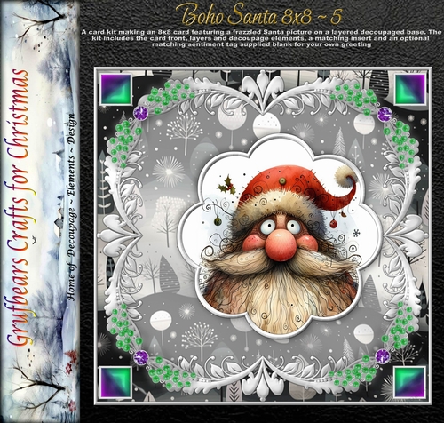 Boho Santa 8x8 - 5