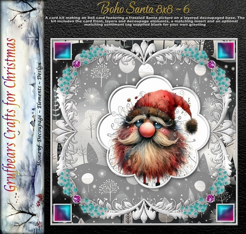 Boho Santa 8x8 - 6