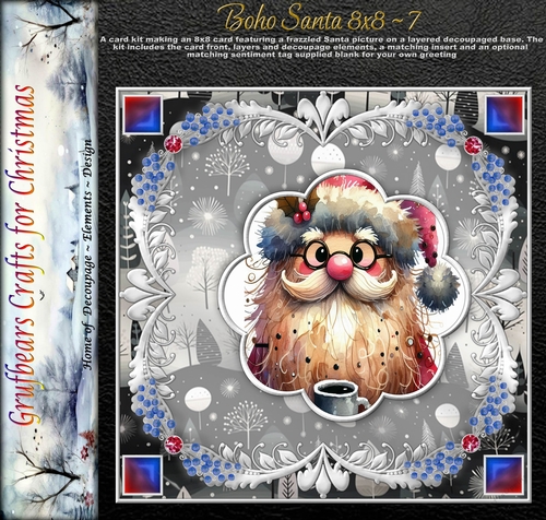 Boho Santa 8x8 - 7