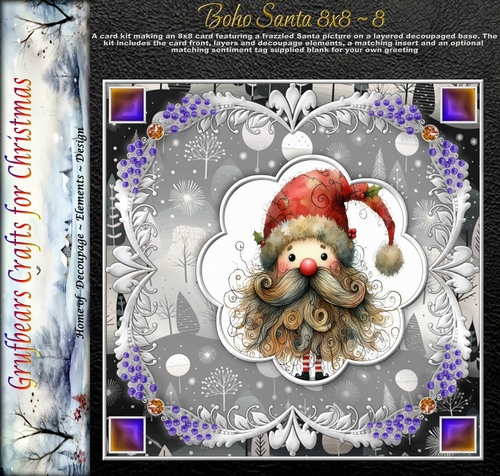 Boho Santa 8x8 - 8