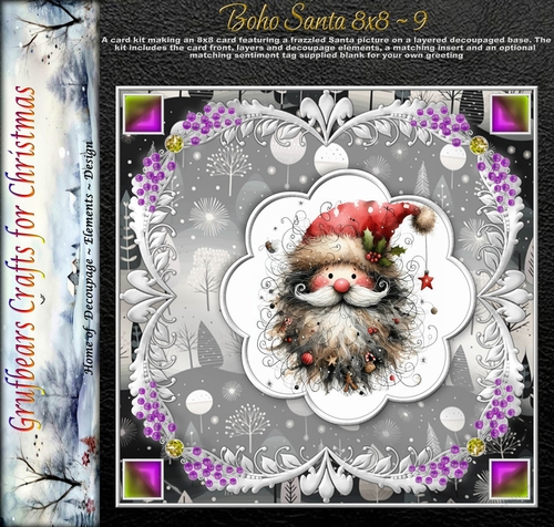 Boho Santa 8x8 - 9