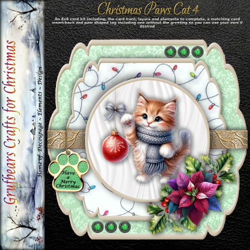 Christmas Paws Cat 4