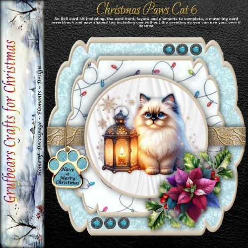 Christmas Paws Cat 6