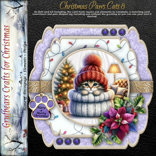 Christmas Paws Cat 8