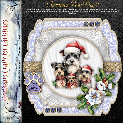 Christmas Paws option 7 6x6 resize request