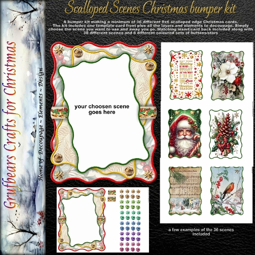 Scalloped Scenes Christmas Bumper Kit