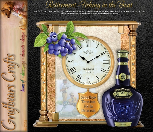 Retirement Clock - Fishing in the Boat