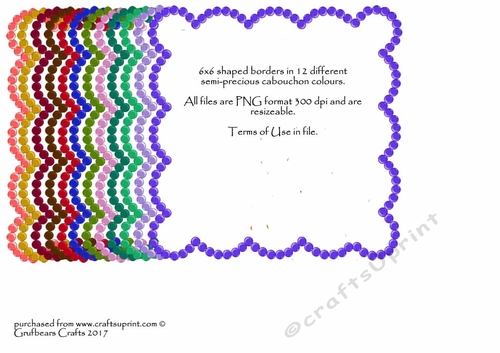 Shaped Borders - Cabouchon Colours