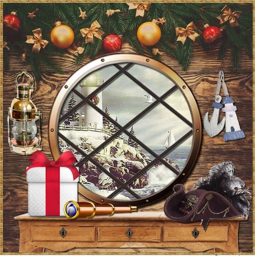 Galleon Cabin Chrsitmas View A