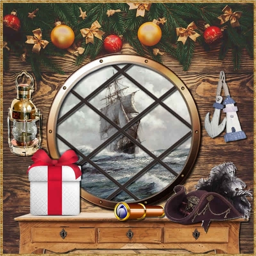 Galleon Cabin Chrsitmas View B