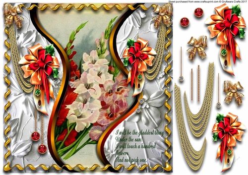 Winter Flowers Single Sheet 11