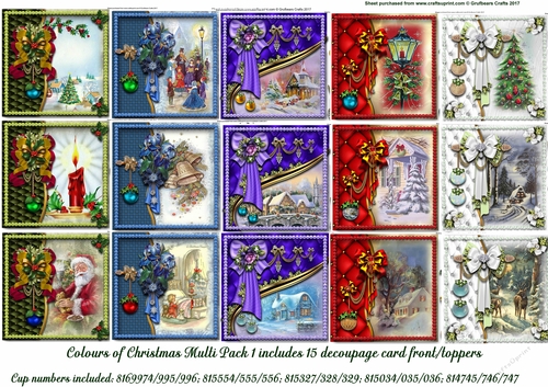 Colours of Christmas Multi Pack 1