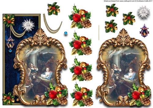 Chrsitmas Nativity over the edge card 5