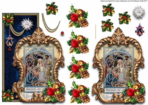 Chrsitmas Nativity over the edge card 9