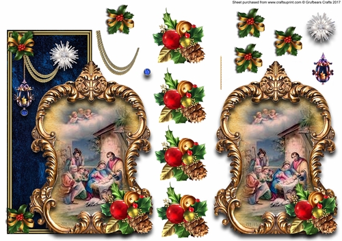 Chrsitmas Nativity over the edge card 10