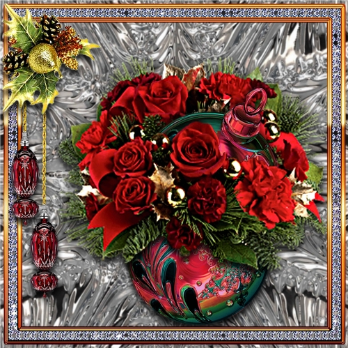 Christmas Bauble Vase 4