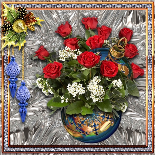 Christmas Bauble Vase 8