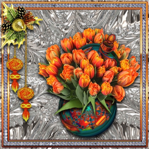 Christmas Bauble Vase 10
