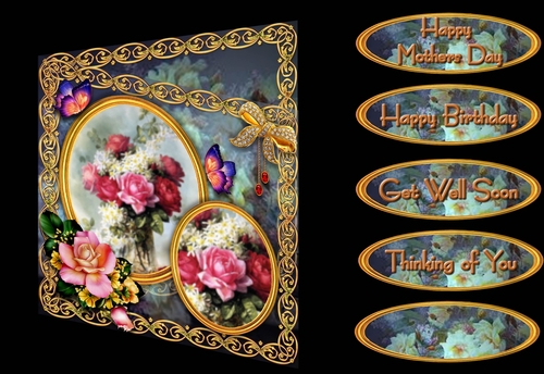 Floral Panels 1 - Roses
