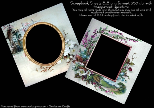 Vintage Victorian Quick Pages set 6