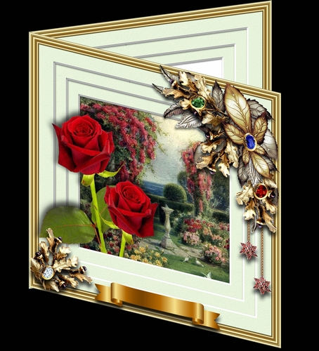Blooms Bursting Out - Red Roses