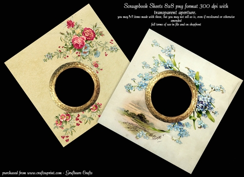Vintage Victorian Quick Pages set 17