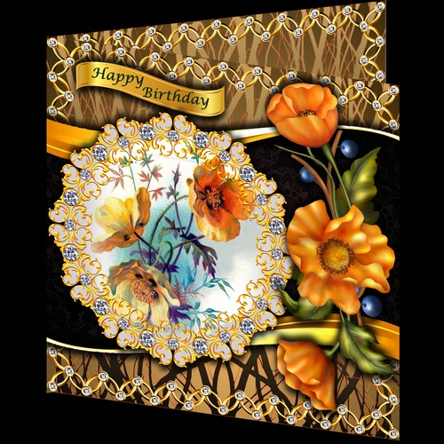 Bejewelled Blooms - Californian Poppy