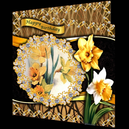 Bejewelled Blooms - Daffodil