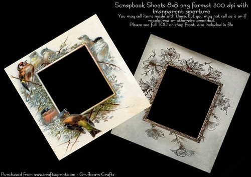 Vintage Victorian Quick Pages set qr