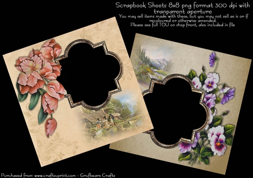 Vintage Victorian Quick Pages set yz