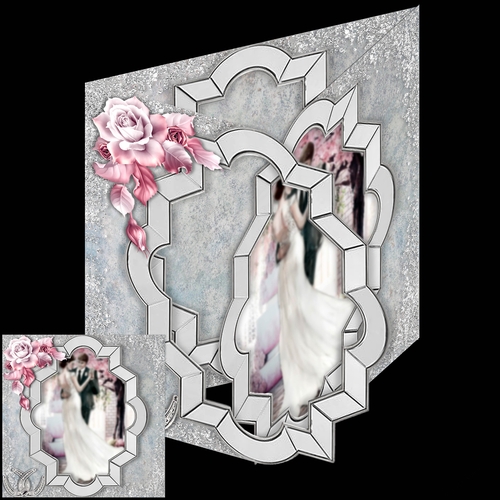 tri fold wedding aperture card 3