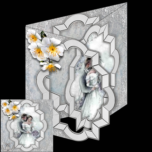 tri fold wedding aperture card 5