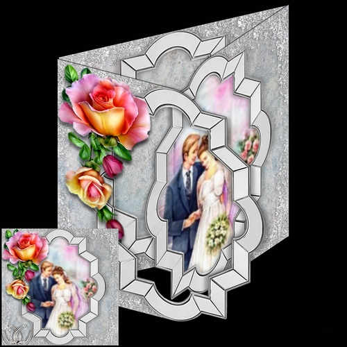 tri fold wedding aperture card 7