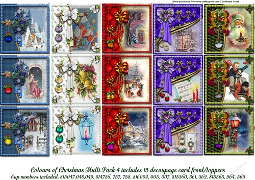 Colours of Christmas Multipack 4