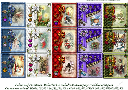 Colours of Christmas Multipack 5