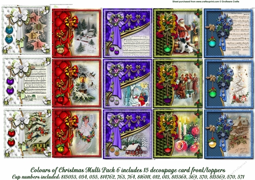 Colours of Christmas Multipack 6