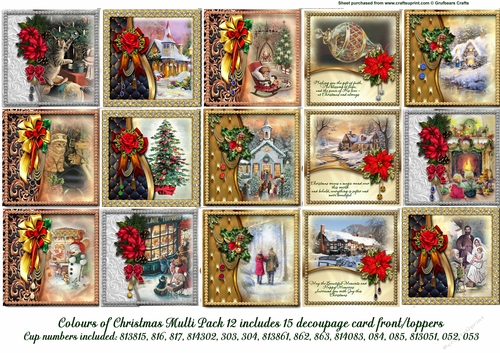 Colours of Christmas Multipack 12